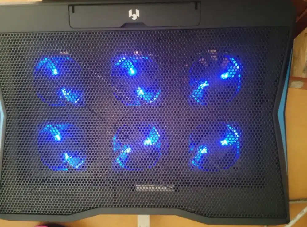 Cooling Pad Gamming Rexus 2/6 Fan dengan lampu auto