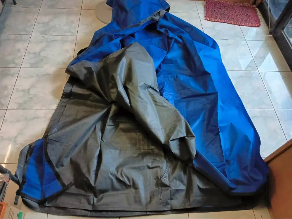Terpal Import Jepang Heavy Duty Anti Gores 4x6m Nylon Tebal Biru Hitam