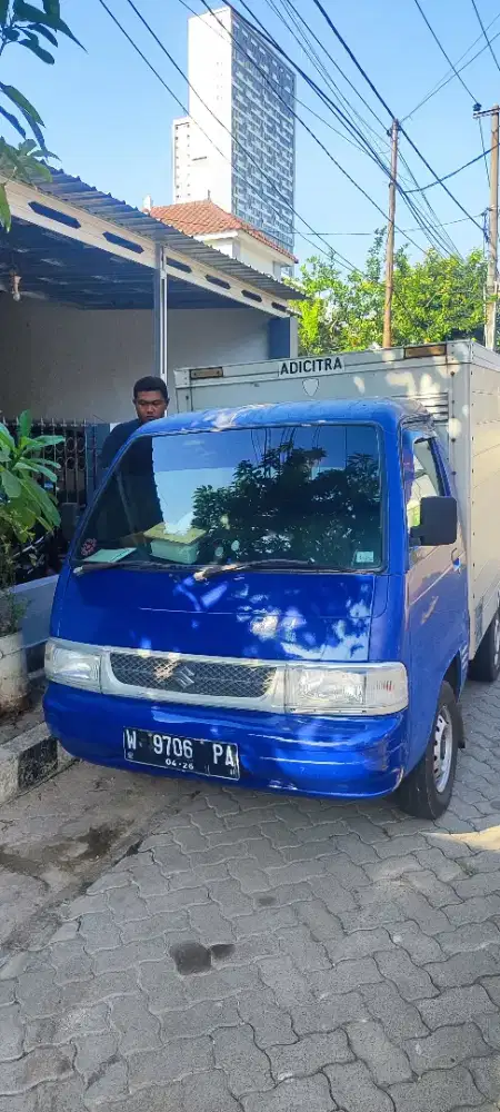 Mobil Box Viral Suzuki Carry 1.5 Futura 2011 Biru Plat W redi krj MBG