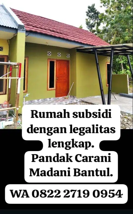 rumah subsidi di lokasi yang prospek
