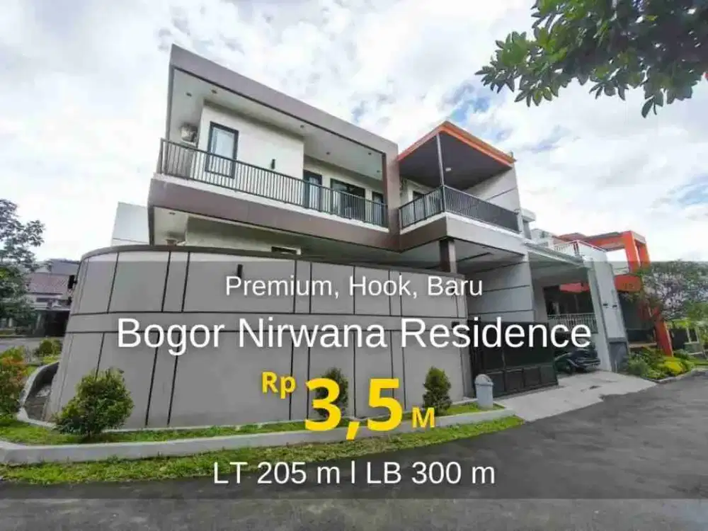 Rumah 2 Lantai SHM 7 Kamar Luas 300m Bogor Nirwana Residence BNR Bogor