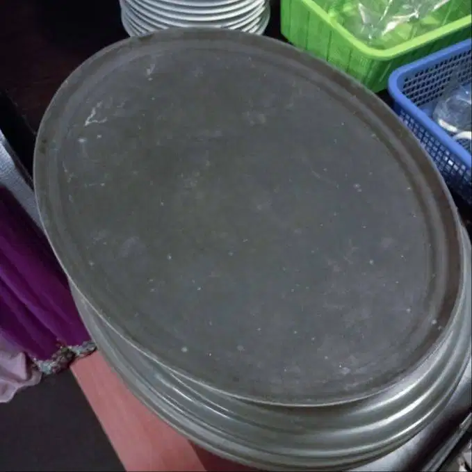 Nampan Baki Tray Anti Slip Oval Besar 68x56 cm