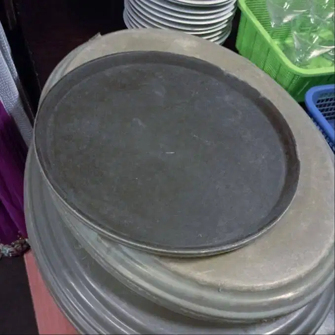 Nampan Baki Tray Anti Slip Bulat 40cm Barang Impor