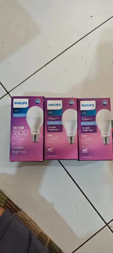 Lampu Philips led 14,5 Dan 19 watt