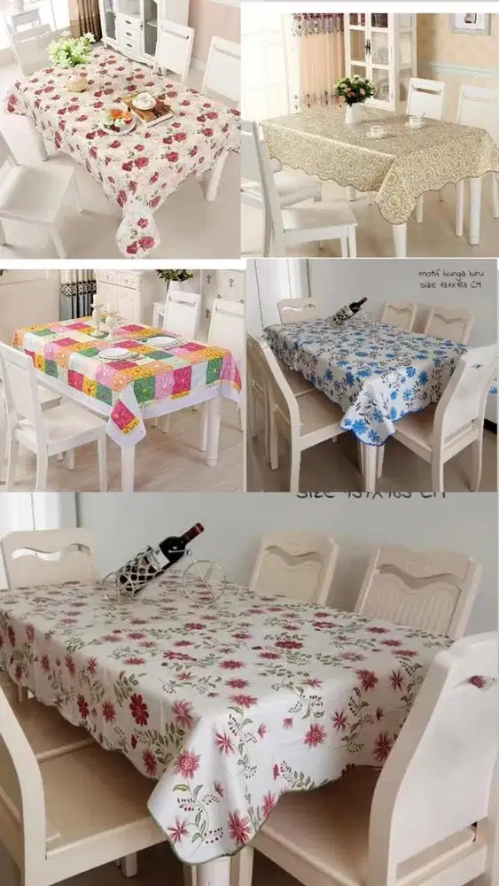 Ready Stock Taplak Meja Ukuran 183 x 137