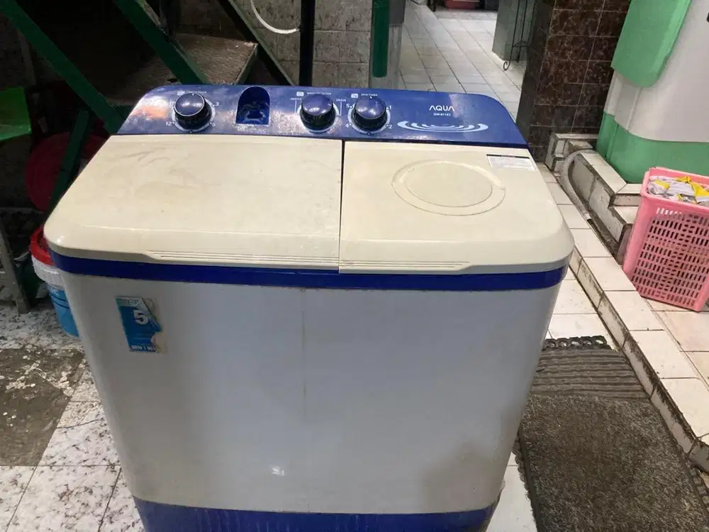Mesin cuci 2 tabung Aqua 7kg