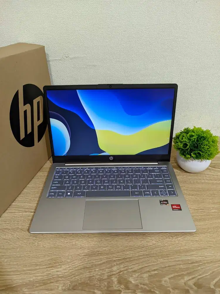 PROMO!! LAPTOP BARU HP 14-EM0019AU AMD RYZEN 5-7530U RAM 8GB SSD 512GB