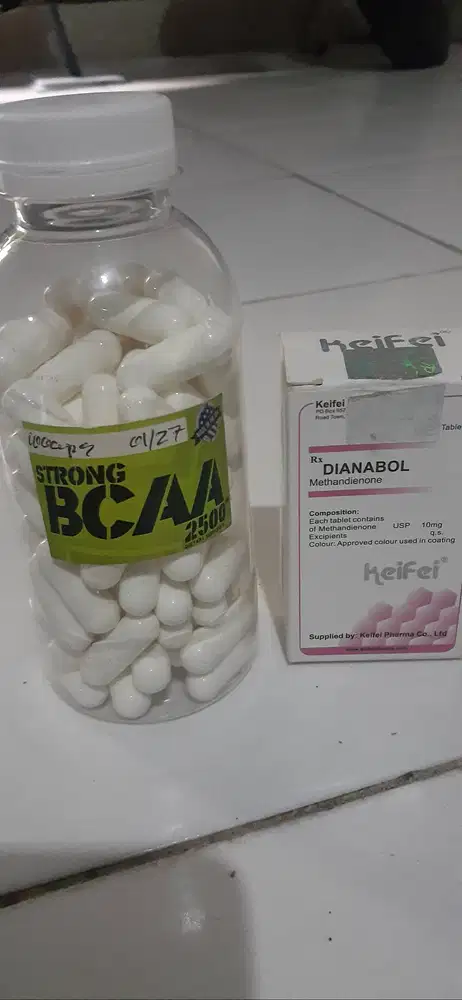 Jual supleman untuk masa otot..Dianabol masi ada 8 strip plus BCAA