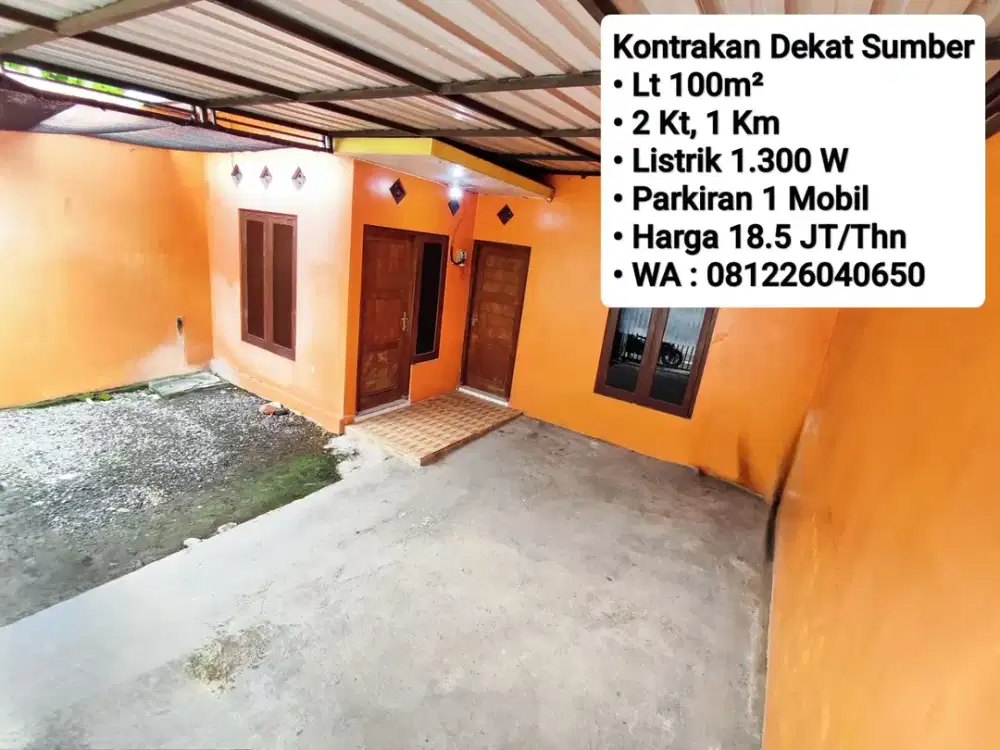 Sewa Rumah Area Dekat Sumber, Masuk Kadipiro, Dekat Nusukan, Sumber, Banyuanyar