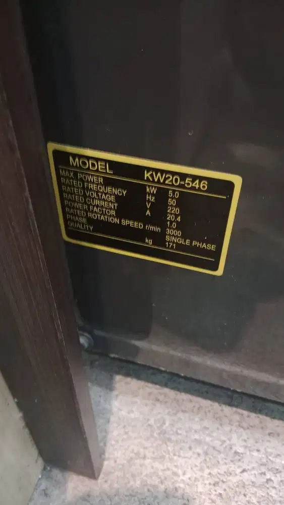 genset krisbow model kw-20-546
