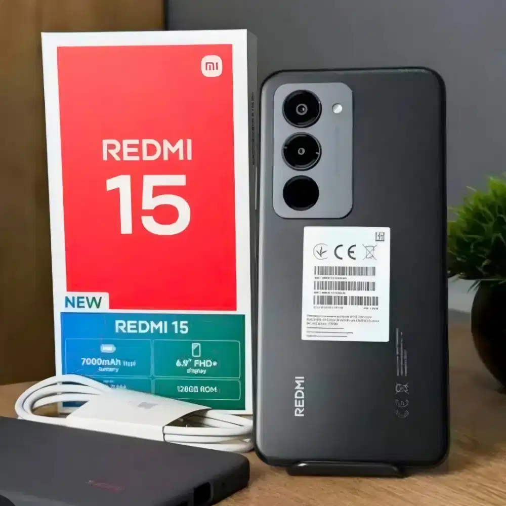 Redmi 15 black barang baru