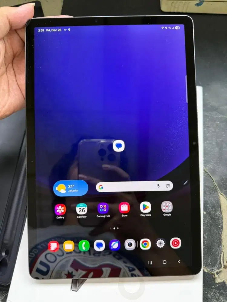 Samsung Galaxy Tab S9 5G 8/128 fullset dengan keyboard