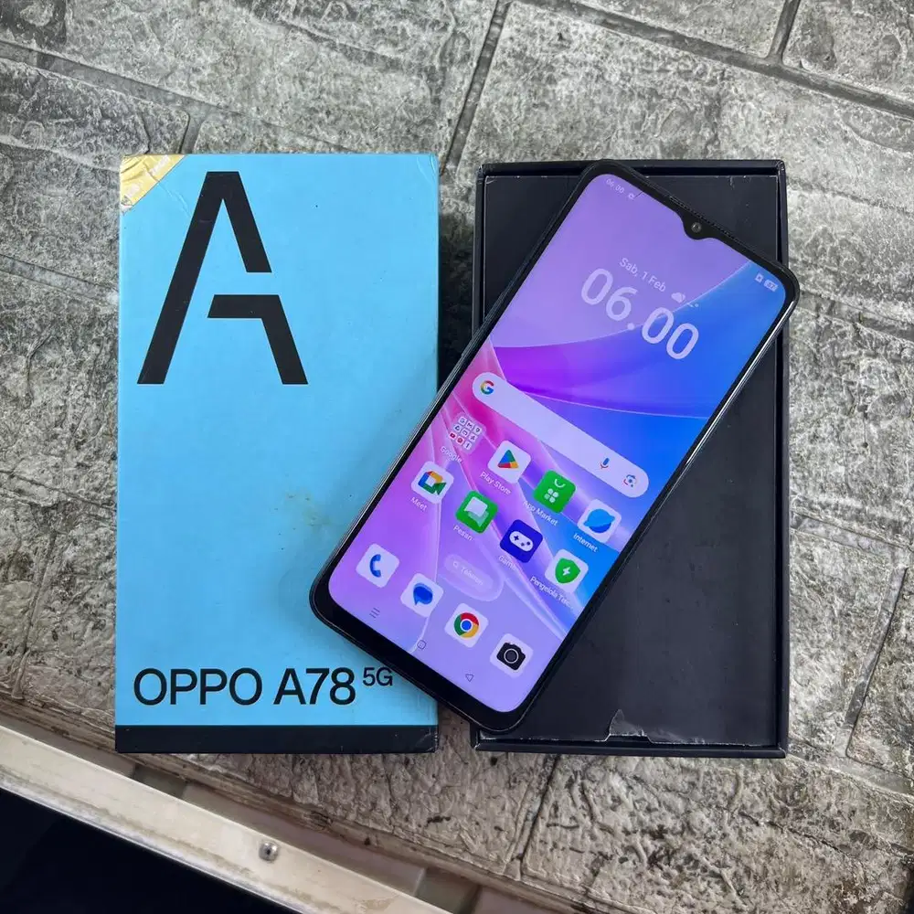 Oppo A78 5G Ram 8/128 GB mulus lengkap