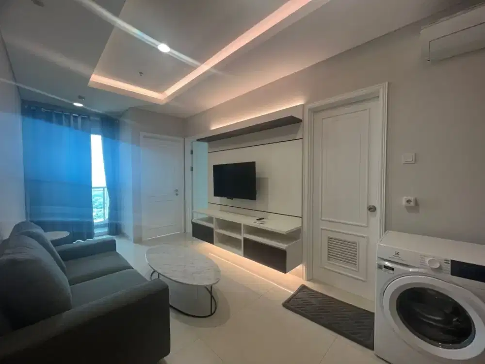 Disewa Apartemen Grand Madison 2BR Full Furnish Lantai Tinggi, Fasilitas Terbaik Lengkap Gratis untuk Penghuni, Lokasi terbaik dekat Mal Central Park