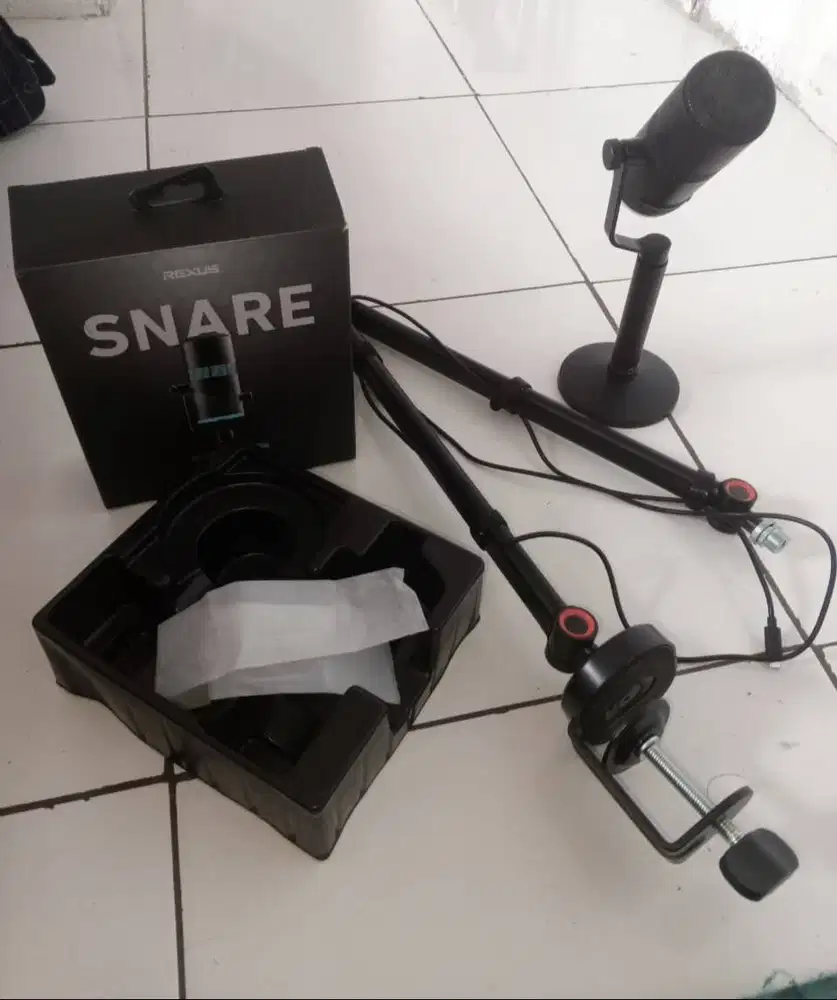 Rexus Snare SM10 dan Arm Stand BA-100 Universal