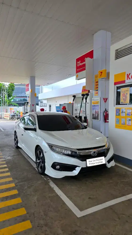 Honda Civic Turbo 2017 Prestige Putih Terawat Pajak Panjang Pribadi