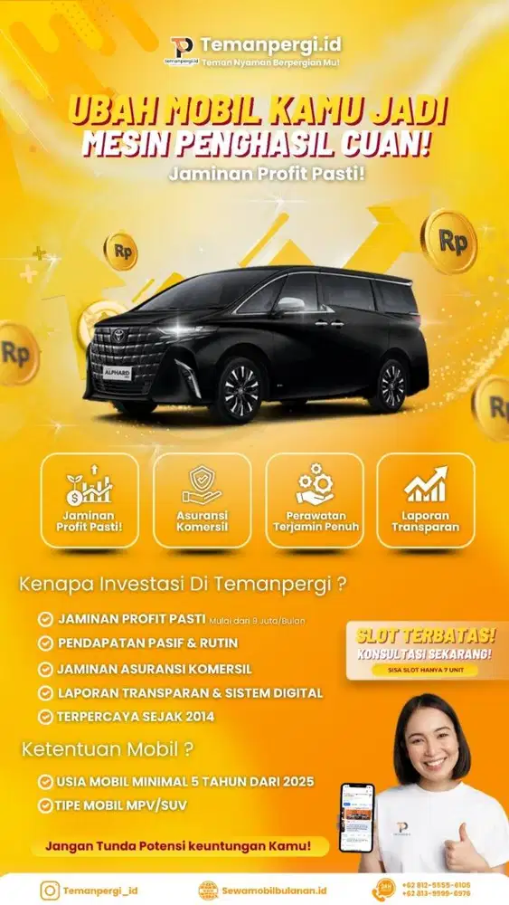 TITIP MOBIL DAN DAPATKAN KEUNTUNGAN TAMBAHAN, DENGAN ASET BERJALAN!!