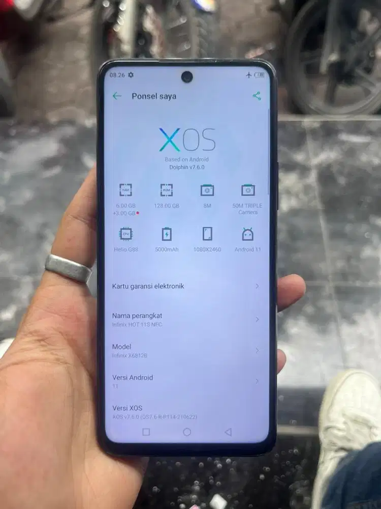 Infinix Hot 11s NFC Resmi Fungsional Semua, Mulus Like New