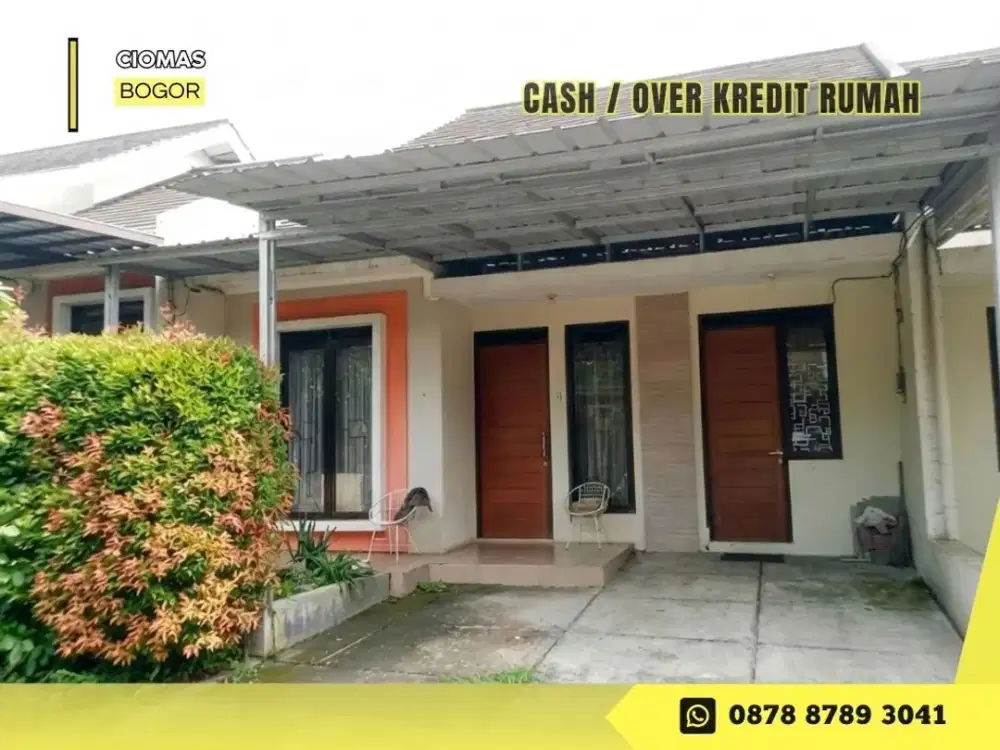 Jual Rmh Cash bs Take Over 165JT sisa 8 Thn lg LT96 di Kebun Raya Residence Bogor