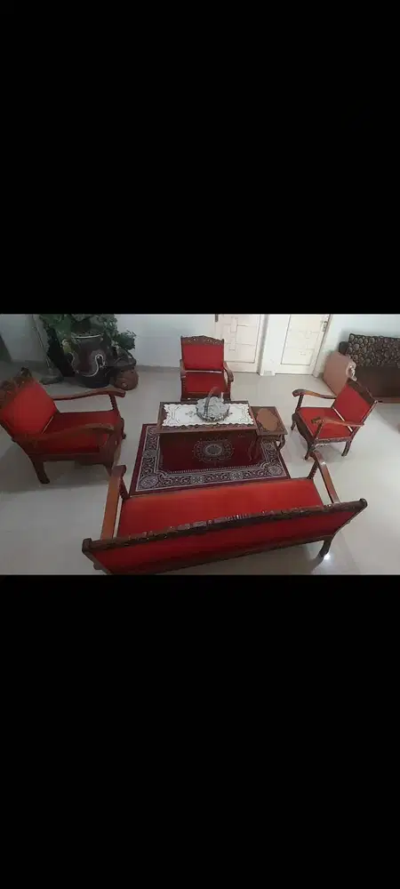 Kursi Tamu Kayu Ukir Jepara (Jati Tua)