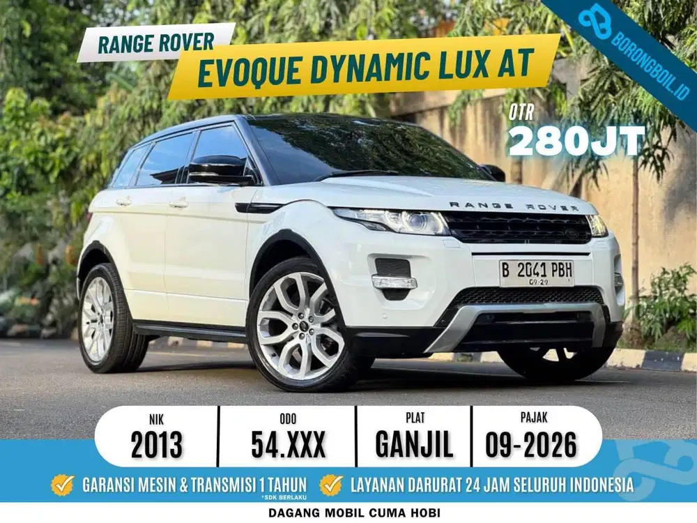 RANGE ROVER EVOQUE DYNAMIC LUX AT 2013 PUTIH LOW KM ISTIMEWA LENGKAP