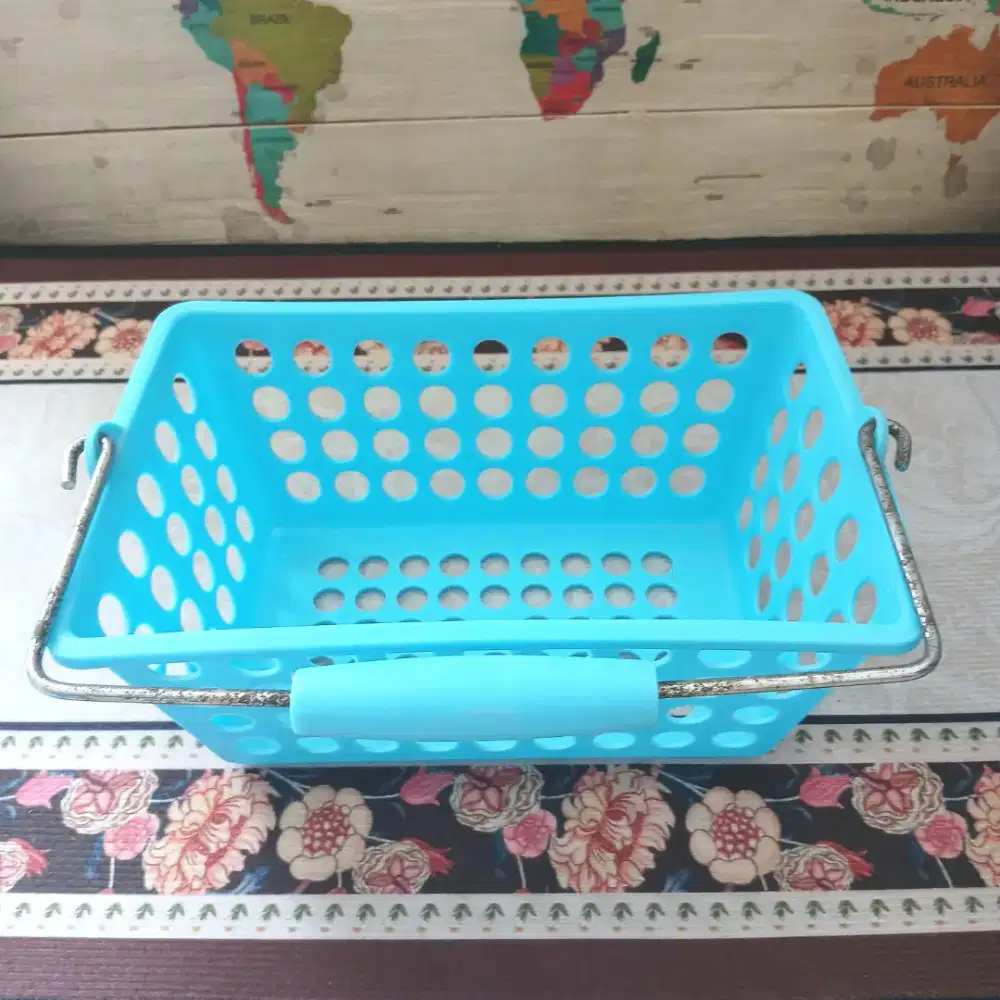 Keranjang basket plastik Clean Peg serbaguna, bekas