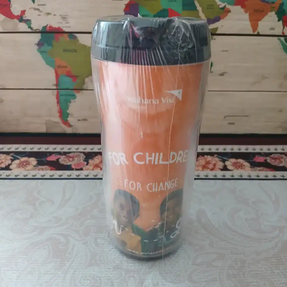 Tumbler plastik 2 wall Technoplast 450ml food grade, baru