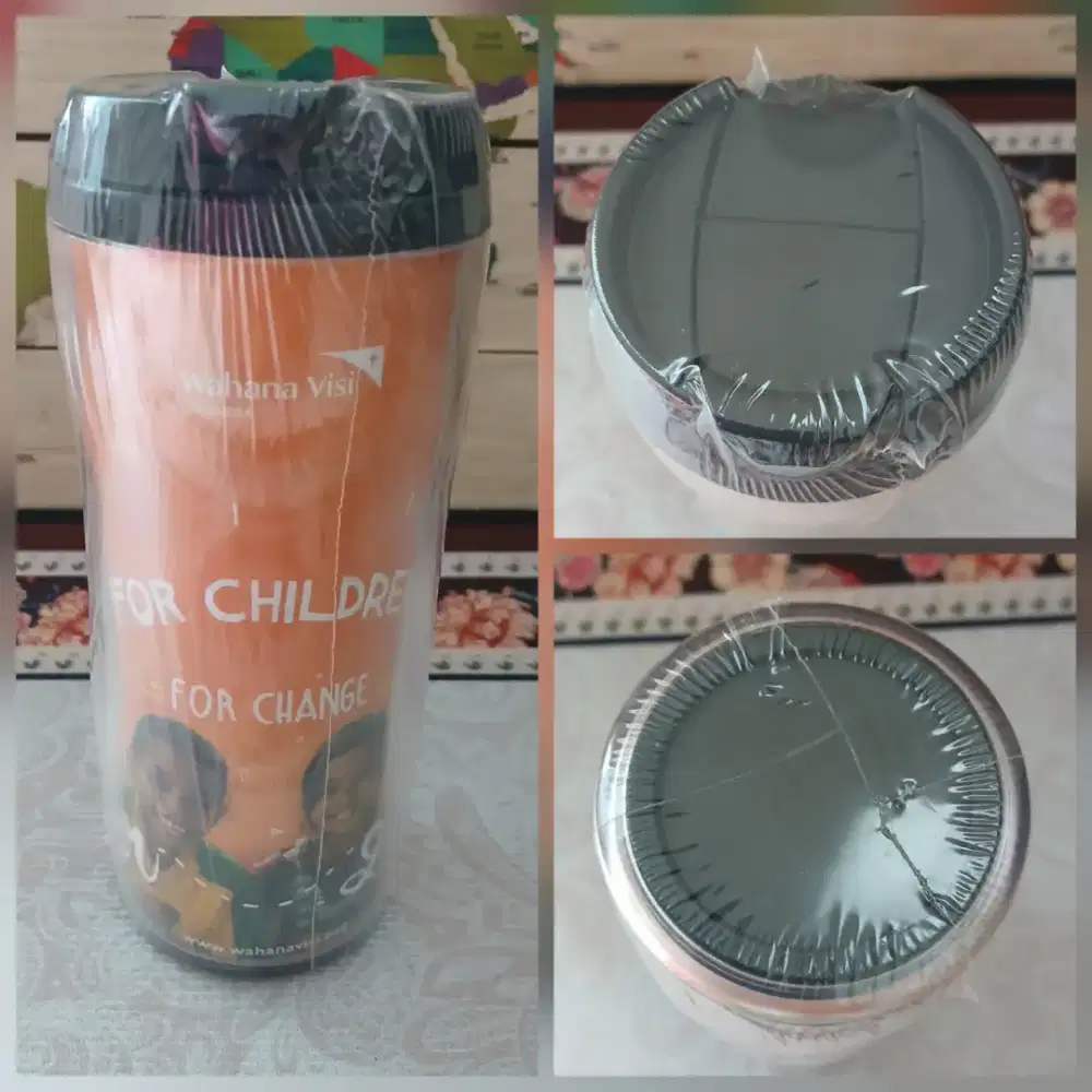 Tumbler plastik 2 wall Technoplast 450ml food grade, baru