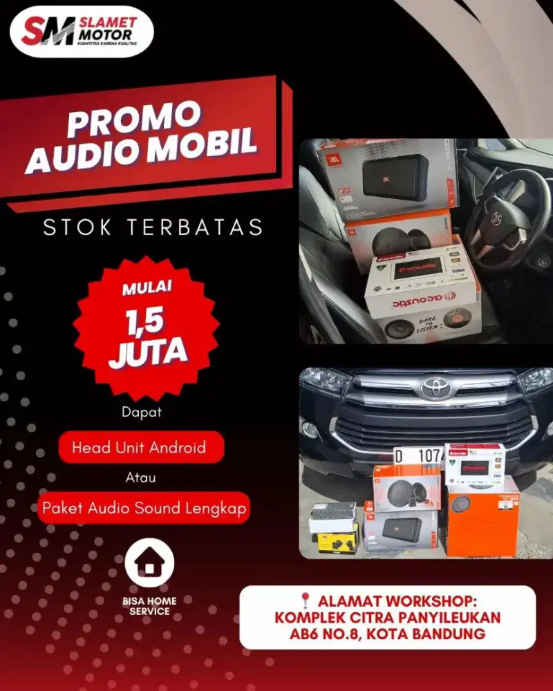 Audio Mobil Bandung Head Unit Android Mobil Paket Audio Sound Mobil