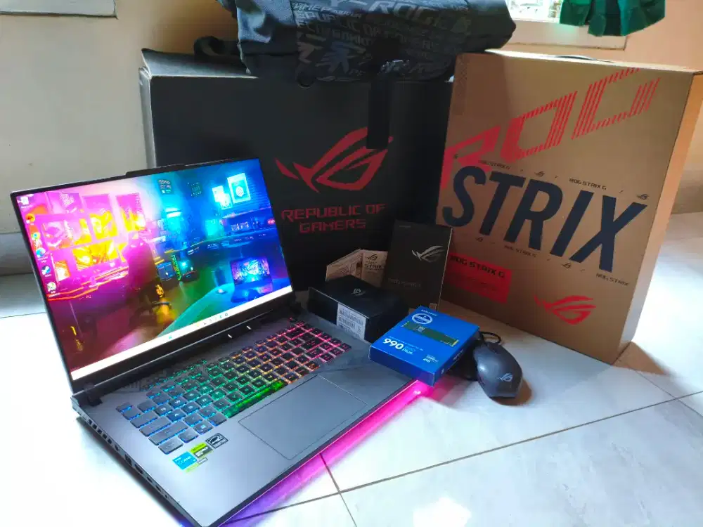 Asus Rog g16 SSD 2TB RTX 4050 bonus lengkap