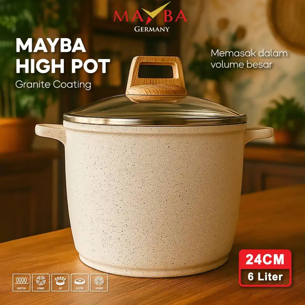 MAYBA PANCI TINGGI High stock pot 24cm Wajan gentong infinity series