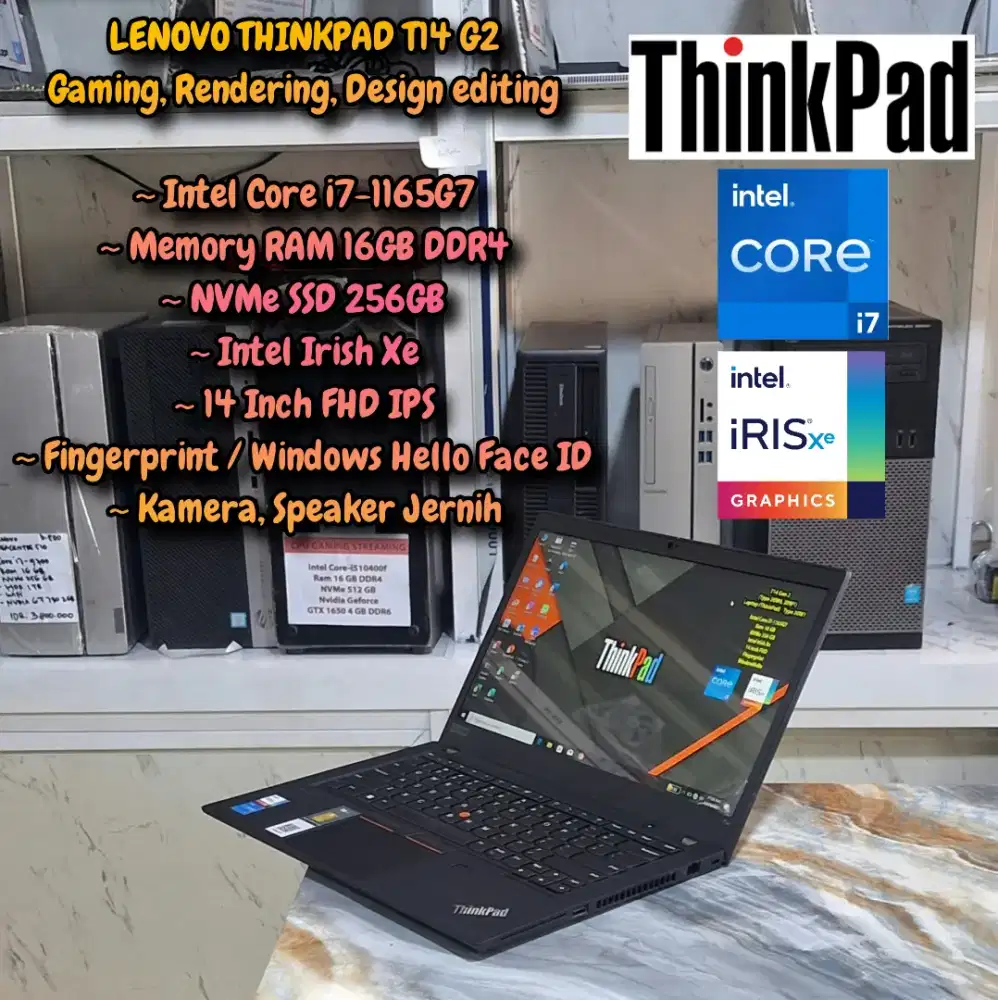 LENOVO THINKPAD INTEL CORE i7 GEN 11 INTEL IRISH XE LAPTOP DESIGN EDIT