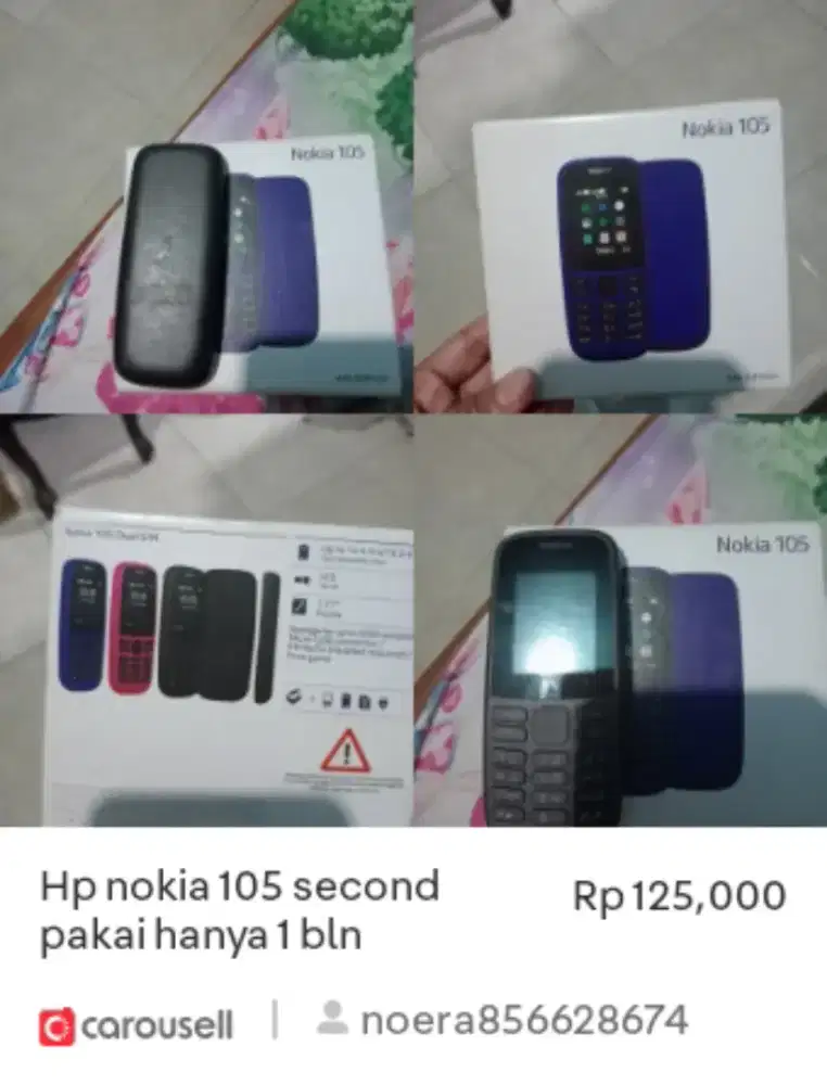 hp second nokia 105