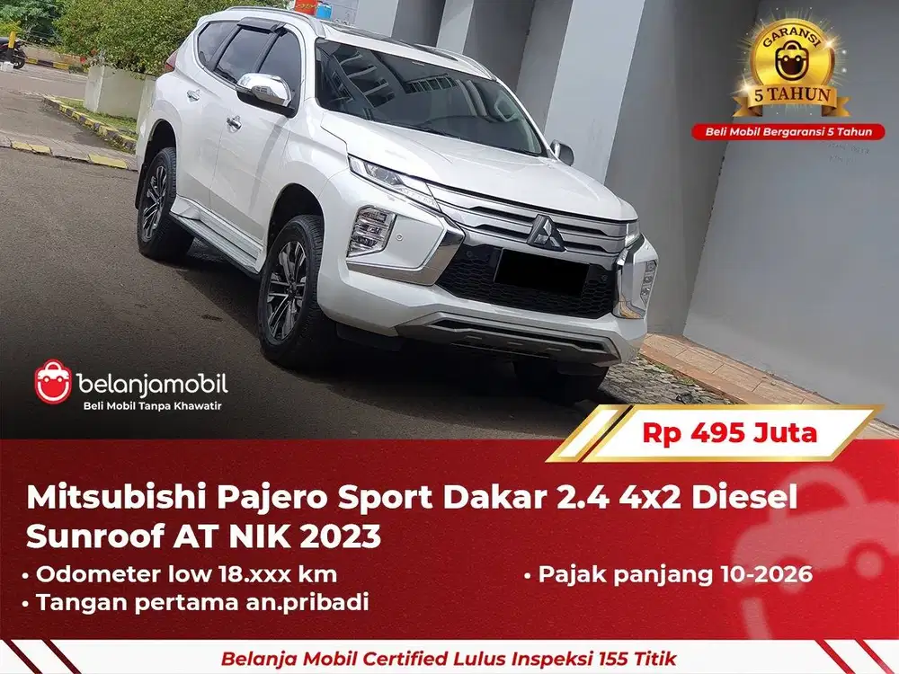 [ GARANSI 5TH ] Mitsubishi Pajero Sport Dakar 2.4 Sunroof 2023/2024