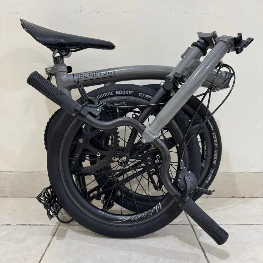 BROMPTON M4Ex STORM GREY P LINE 2022 - TITANIUM SUPERLIGHT