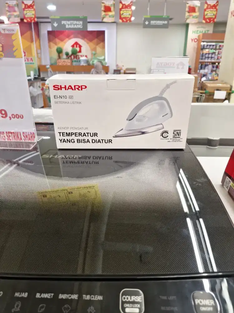 KREDIT MESIN CUCI SHARP FREE SETRIKA