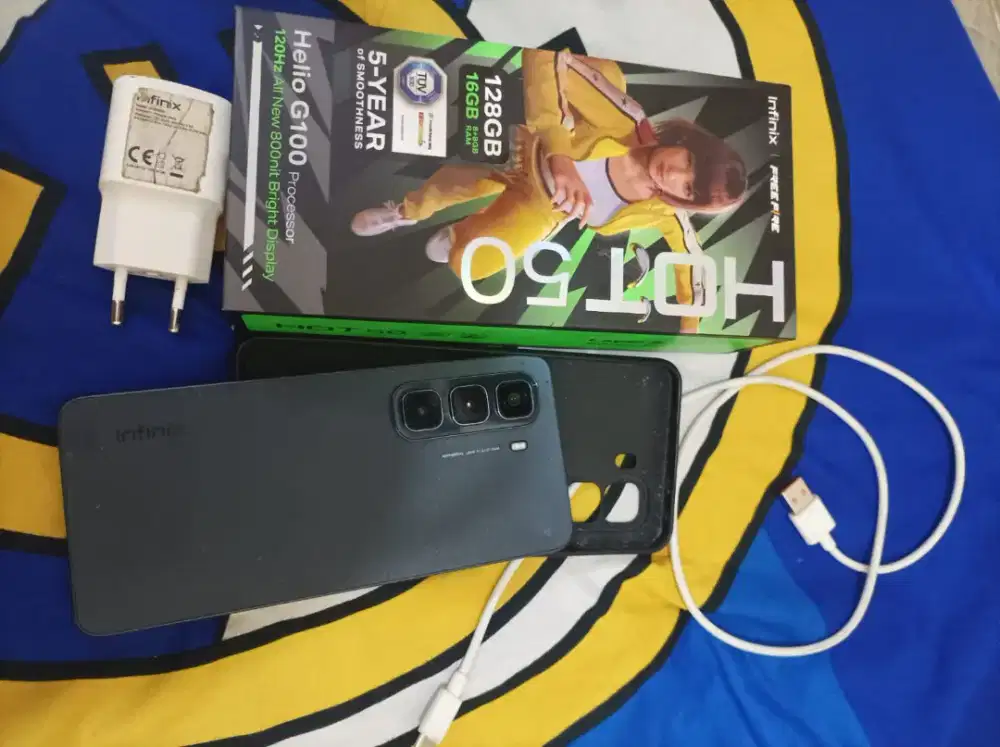 Infinix hot 50 ram 16/128GB fullset