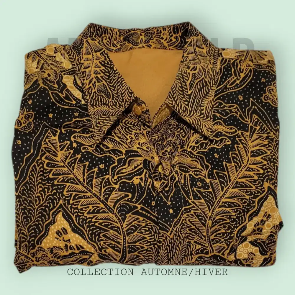 Kemeja Batik Sutera Asli Ukuran XL Seken