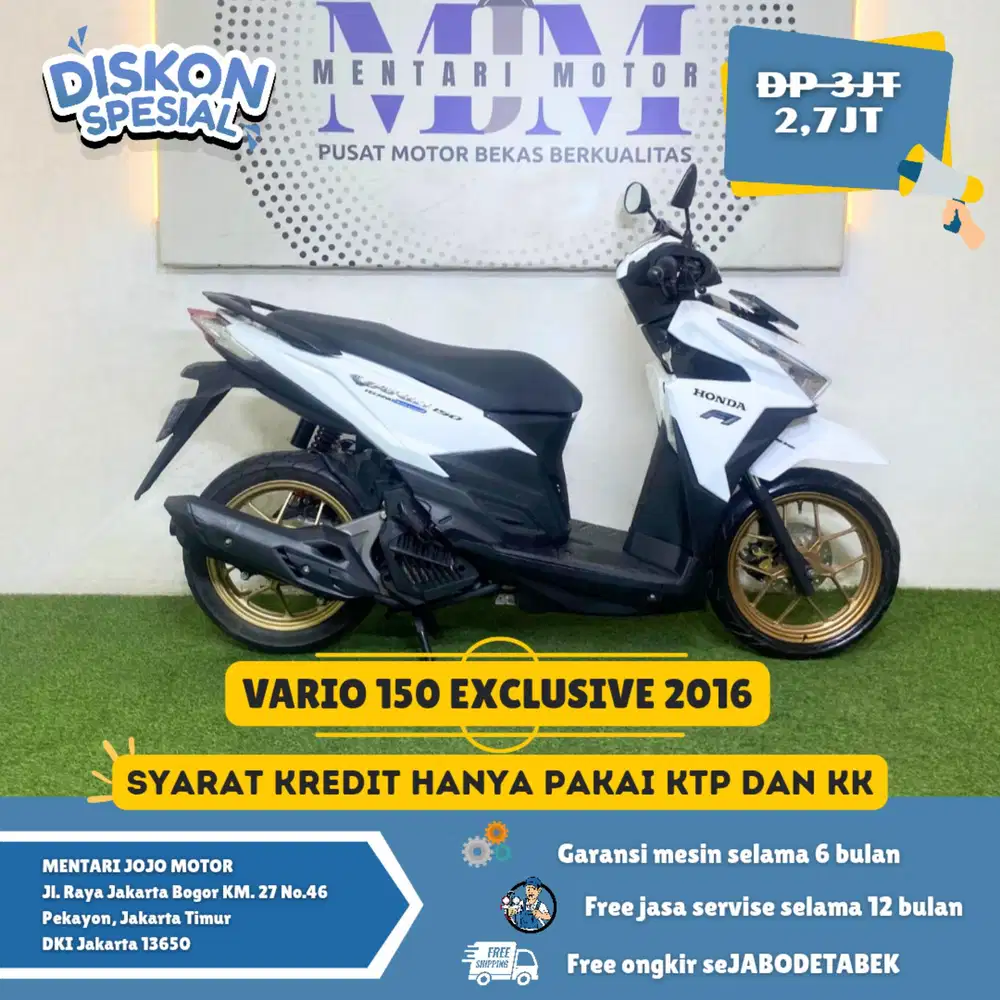 PAJAK ON!! VARIO 159 EXCLUSIVE 2016 MENTARI JOJO MOTOR