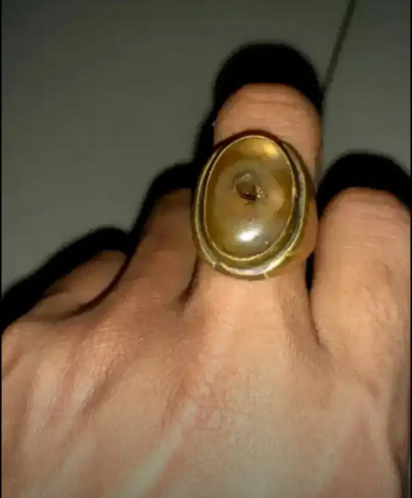 Cincin Batu Akik Combong Cempaka