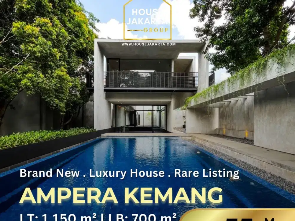 Brand New Rumah Mewah Ampera Kemang Kontemporer Indoor Garden Cocok Untuk Expat