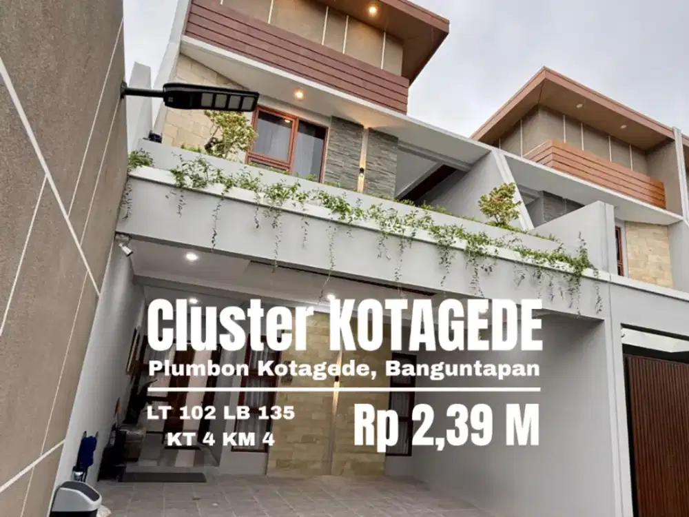 Rumah baru Fully Furnished Cluster Kotagede