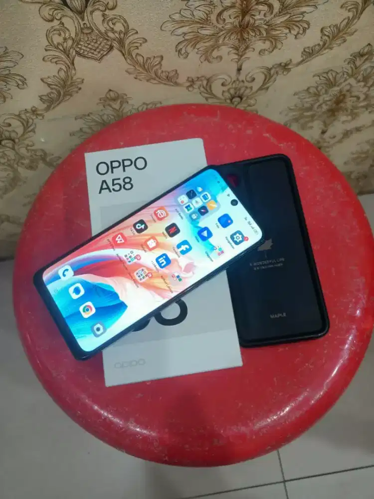 Oppo A58 ram 8/128 normal semua nya minus pemakaian saja hp sm dus aja