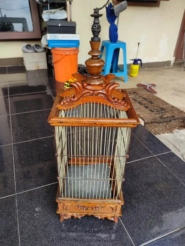 Kandang Kotak Burcil Ukir Jati Harga NETTTTT