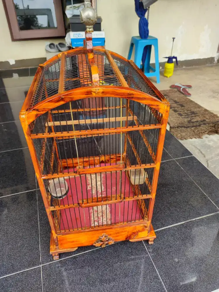 Kandang Kotak no. 2 Bahan Jati Berat Keker Sangat 40x35x50cm