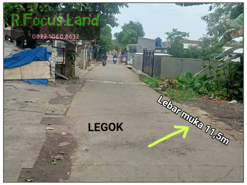 Sewa Tanah Kosong Pinggir Jalan MURAH di LEGOK PARUNG PANJANG