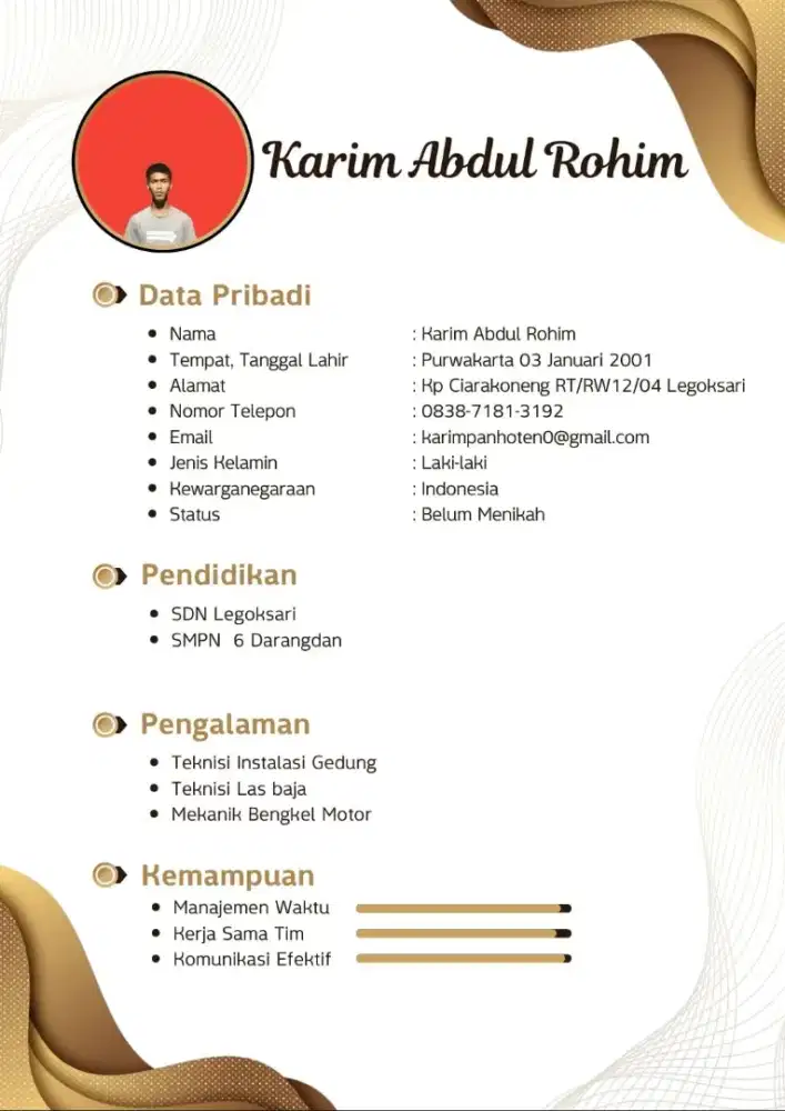 Apa sajah yang penting kerja