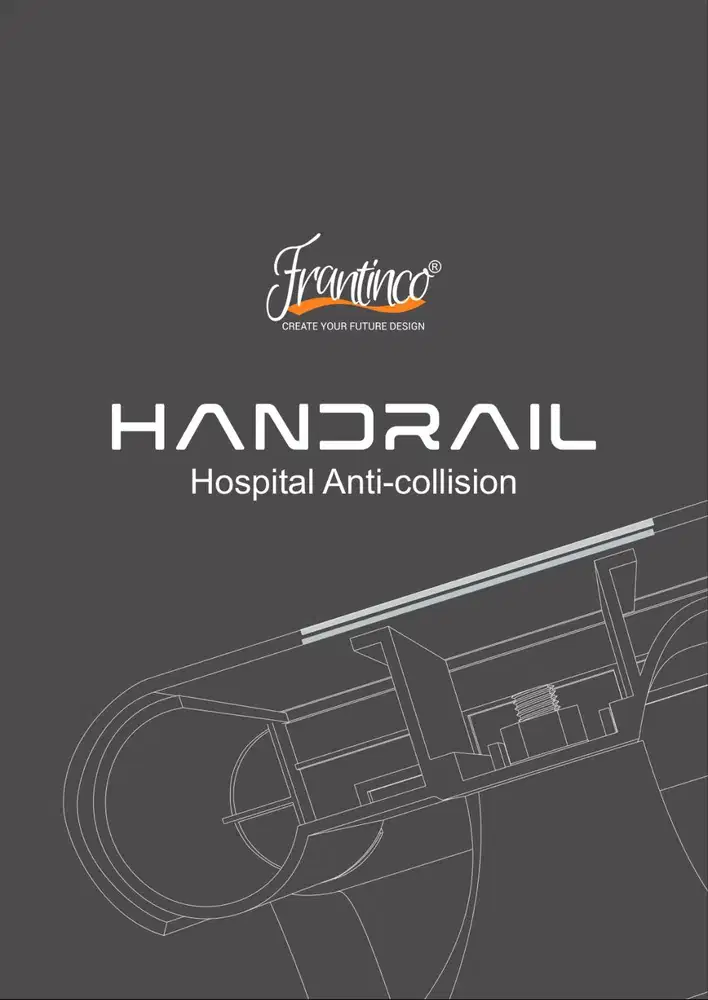 Handrail Rumah Sakit Anti Collision | Hand rail PVC Alumunium 4 meter