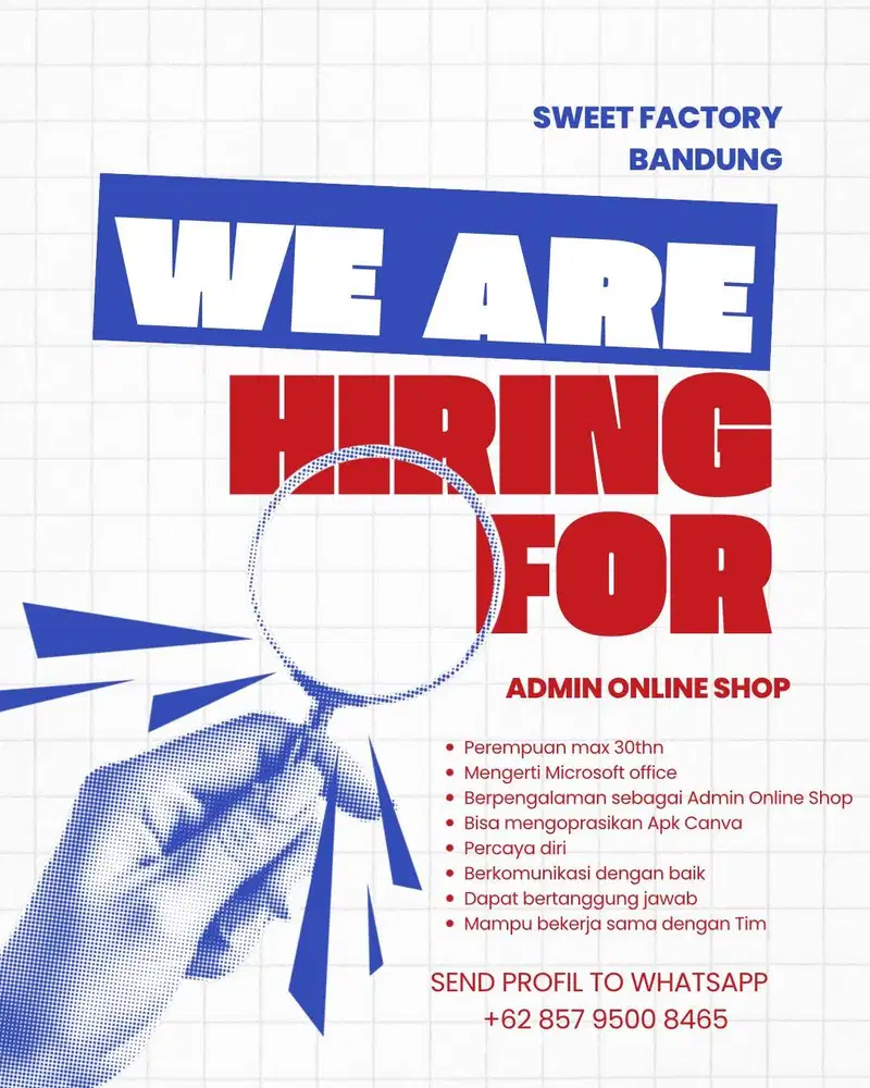 LOKER AREA BANDUNG BUTUH CEPAT