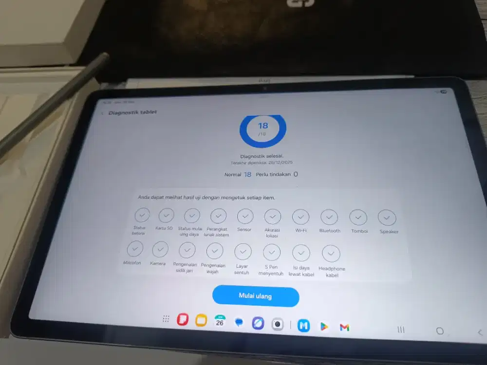 Samsung tab s9 fe mulus full aksesoris
